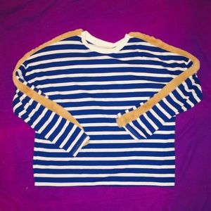 Zara Faux Fur Long Sleeve SOFT casual tee